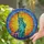 Statue of Liberty American Flag Christian Cross - Independence Day Gift for Veterans Stained Glass Suncatcher - 2