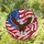 Bald Eagle American Flag - Independence Day Gift for Veterans Stained Glass Suncatcher - 1
