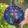 Christian Cross Statue of Liberty Bald Eagle Fireworks - Independence Day Gift for Veterans Stained Glass Suncatcher - 2