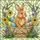 Rabbit Easter Eggs Wildflower Basket - Easter Gift for Garden Lovers Stained Glass Suncatcher - 5