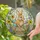 Rabbit Easter Eggs Wildflower Basket - Easter Gift for Garden Lovers Stained Glass Suncatcher - 2