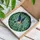 Flying Barn Swallow Mosaic Green Leaves Blue Sky - Home Decor Gift for Bird Watchers Stained Glass Suncatcher - 3