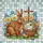 Fluffy Rabbit Baby Easter Eggs Spring Floral Cross - Easter Holiday Gift Stained Glass Suncatcher - 5