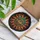 Mesoamerican Sun Deity Face Flame Rays Geometric Tribal Symbols Mosaic - Home Decor Gift Stained Glass Suncatcher - 3