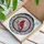 Northern Cardinal Crest Cherry Blossom Floral Medallion - Home Decor Gift for Bird Lover Stained Glass Suncatcher - 3