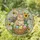 Fluffy Easter Bunny Decorated Eggs Basket Flowers - Easter Home Decor Gift Stained Glass Suncatcher - 1