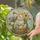 Fluffy Easter Bunny Decorated Eggs Basket Flowers - Easter Home Decor Gift Stained Glass Suncatcher - 2