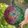 Dragonfly Roses Thorny Branches Swirling Foliage - Home Decor Gift for Gardeners Stained Glass Suncatcher - 2