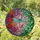 Dragonfly Roses Thorny Branches Swirling Foliage - Home Decor Gift for Gardeners Stained Glass Suncatcher - 1