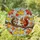 Squirrels Autumn Maple Leaves Branch - Home Decor Gift for Wildlife Lover Stained Glass Suncatcher - 1