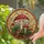 Amanita Muscaria Mushrooms Foliage Berries Insects - Home Decor Gift for Mushroom Lover Stained Glass Suncatcher - 2