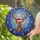 Reindeer Santa Hat Christmas Lights - Holiday Winter Decor Gift Stained Glass Suncatcher - 2