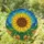 Vibrant Sunflower Mosaic Wave - Home Decor Gift for Plant Lover Stained Glass Suncatcher - 1