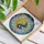 Yin Yang Symbol Radiant Sun Crescent Moon Celestial Stars Clouds Swirls - Home Decor Gift Stained Glass Suncatcher - 3