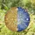 Golden Sun Silver Moon Split Face Celestial Stars Planets Cosmic Swirls - Home Decor Gift Stained Glass Suncatcher - 1