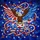 Bald Eagle American Flag USA - Independence Day Gift for Veterans Stained Glass Suncatcher - 5