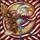 Bald Eagle American Flag Blue Cross - Independence Day Gift for Veterans Stained Glass Suncatcher - 5