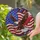 Bald Eagle American Flag - Independence Day Gift for Veterans Stained Glass Suncatcher - 2