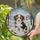 Puppy Snowdrifts Winter Landscape - Home Decor Gift for Puppy Lover Stained Glass Suncatcher - 2