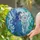 Fairy Blue Butterfly Dreamcatcher Amethyst Gem Leafy Forms Insect Accents - Home Decor Gift Stained Glass Suncatcher - 2