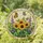 Blooming Sunflower Butterfly Garden - Home Decor Gift for Garden Lover Stained Glass Suncatcher - 1