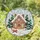 Gingerbread House Winter Snow Scene Candy Canes - Christmas Holiday Decor Gift Stained Glass Suncatcher - 1