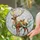Majestic Reindeer Sleigh Glowing Stars Celestial Winter - Holiday Home Decor Gift Stained Glass Suncatcher - 2