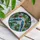 Blue Songbirds Branch Red Berries - Home Decor Gift for Bird Lovers Stained Glass Suncatcher - 3