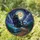 Black Cat Broomstick Full Moon Train - Halloween Home Decor Gift Stained Glass Suncatcher - 1