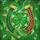 Lucky Horseshoe Four-Leaf Clover Leopard Print Mosaic - Good Luck Home Decor Gift Stained Glass Suncatcher - 5