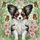 Papillon Puppy Stained Glass Flowers Butterflies - Dog Lover Home Decor Gift Stained Glass Suncatcher - 5