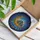 Ornate Crescent Moon Mosque Golden Lanterns Night Sky - Islamic Home Decor Gift Stained Glass Suncatcher - 3