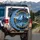Wanderlust Night Landscape Mountains Lake Pine Forest - Outdoor Adventure Gift Spare Tire Cover - 3