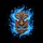 Tiki Mask Tribal Wood Carving Blue Fire Energy - Home Decor Gift Spare Tire Cover - 6