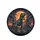 Roaring Green Tyrannosaurus Rex Orange Moon Prehistoric Jungle Landscape - Dinosaur Lover Gift Spare Tire Cover - 4