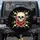 Human Skull Rose Lightning Thorns Smoke Mist - Gothic Home Decor Gift for Rock Music Fan Spare Tire Cover - 1