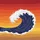 Indigo Ocean Wave Sunset Sky - Outdoor Adventure Gift for Travelers Spare Tire Cover - 6