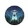 Flying Saucer UFO Tractor Beam Forest Night Sky - Space Lover Travel Gift Spare Tire Cover - 4