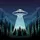 Flying Saucer UFO Tractor Beam Forest Night Sky - Space Lover Travel Gift Spare Tire Cover - 6