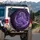 Purple Horse Cosmic Stardust - Mystical Decor Gift for Horse Lovers Spare Tire Cover - 3