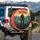 Bigfoot Sasquatch Mountain Sunset - Outdoor Adventure Gift for Cryptid Believers Spare Tire Cover - 3