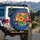 Hibiscus Palm Trees Tropical Sunset Landscape - Home Decor Gift Spare Tire Cover - 3