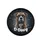 Majestic Brindle Boxer Dog Snowstorm O-Dawg Text - Winter Scene Dog Lover Gift Spare Tire Cover - 4