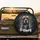 Majestic Brindle Boxer Dog Snowstorm O-Dawg Text - Winter Scene Dog Lover Gift Spare Tire Cover - 2