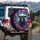 Black Sheep White Wool Cap Colorful Splatters - Wildlife Lover Gift for Animal Enthusiast Spare Tire Cover - 3