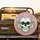 Cross Eyes Heart Nose Skull Daisies Leaves Petals Tendrils - Home Decor Gift Spare Tire Cover - 2