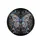 Filigree Butterfly Swirls Floral Scrollwork Midnight Black - Traveler Gift Spare Tire Cover - 4