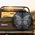 Filigree Butterfly Swirls Floral Scrollwork Midnight Black - Traveler Gift Spare Tire Cover - 2