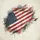 Distressed American Flag Spare Tire Cover - 6