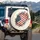 Distressed American Flag Spare Tire Cover - 3